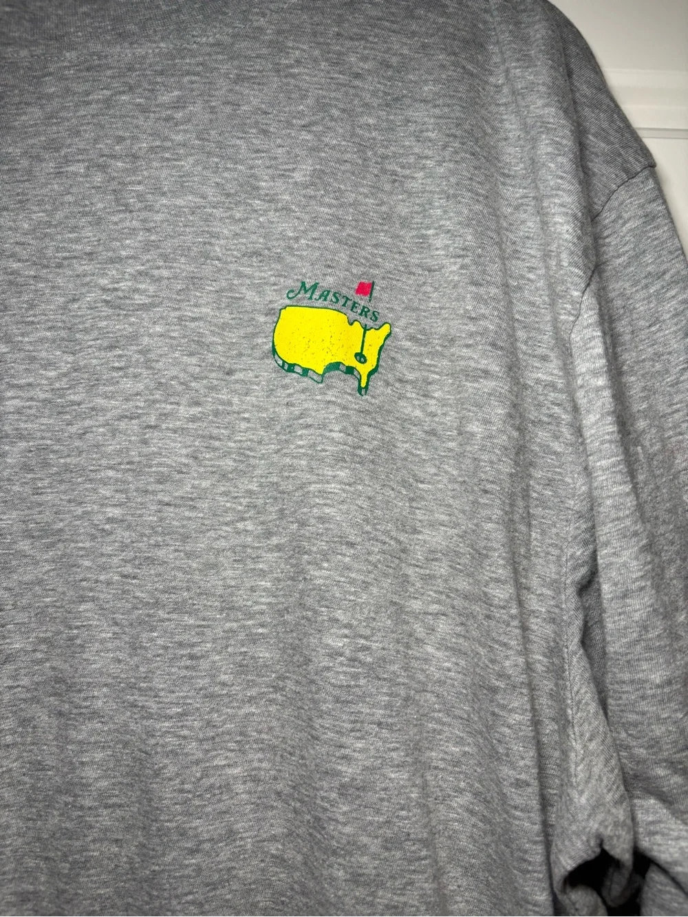 Masters Gray Long Sleeve Tee with Yellow Logo - Picture 2 of 4